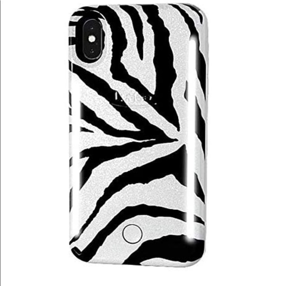 LuMee IPhone XS Max Zebra Glitter Case🦓🖤🤍 - Picture 4 of 8